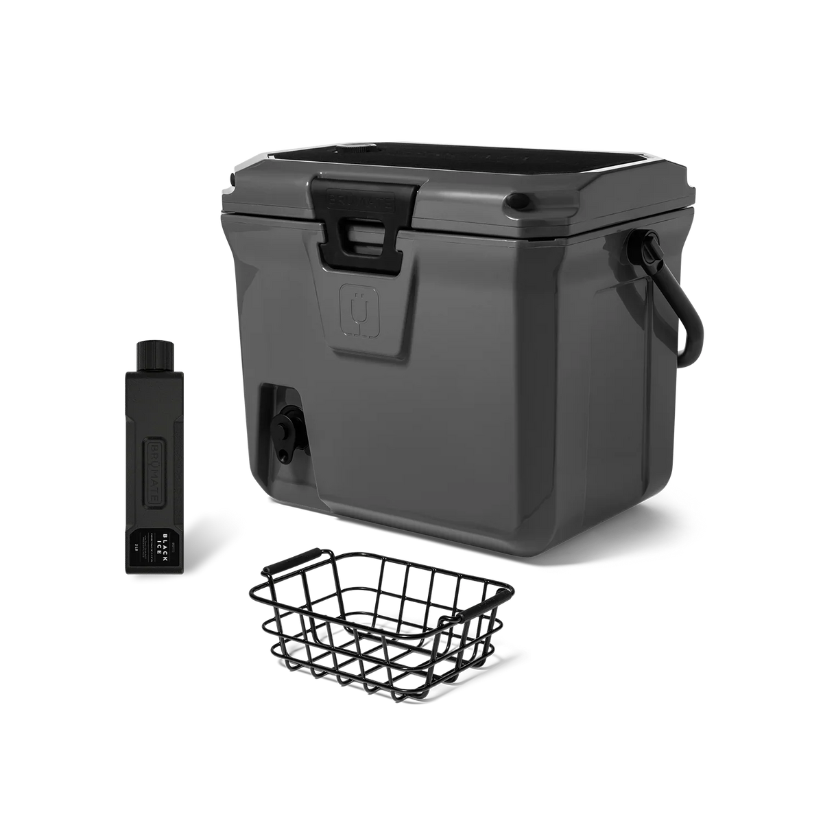 BrüTank 20-Quart Grab + Go Cooler Bundle | Charcoal